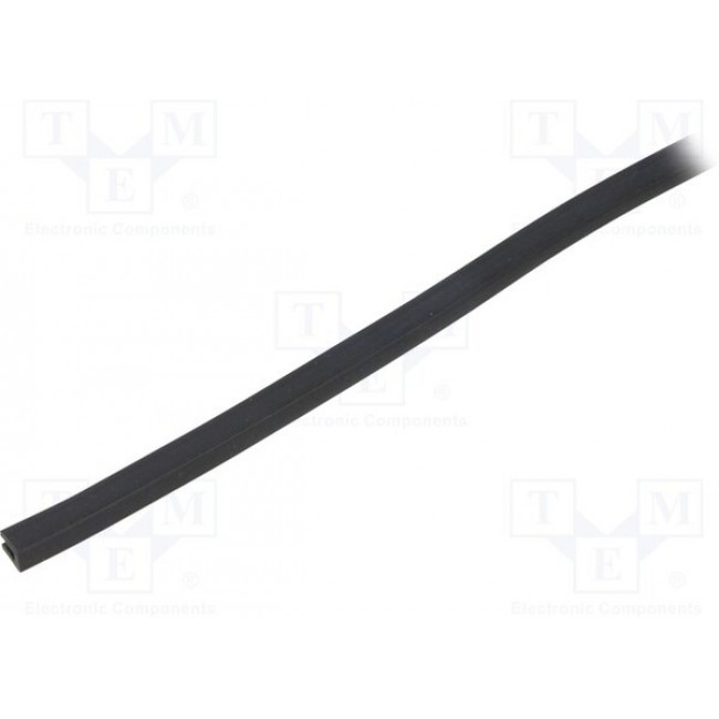 UT-5, Hole and edge shield; EPDM; L: 10m; black; H: 8mm; W: 5mm; industrial