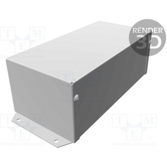 1411FBSU, enclosure -unpainted aluminum; flanged; utility