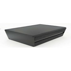 Black Extruded Aluminium Heat Sink Case, IP40, Black Lid, 400 x 200 x 41mm