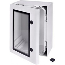 ARCA 504021W NO MP, ARCA Series Polycarbonate Wall Box, IP66, Viewing Window, 500 mm x 400 mm x 210mm