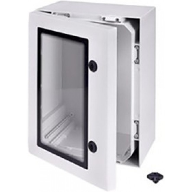 ARCA 504021W NO MP, ARCA Series Polycarbonate Wall Box, IP66, Viewing Window, 500 mm x 400 mm x 210mm