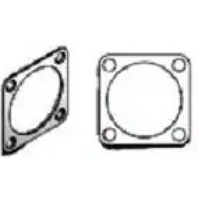 5204-0004-20, EMI Gaskets, Sheets, Absorbers & Shielding SI FLNG MNT GASKET Ag/Al FILL Sz 8