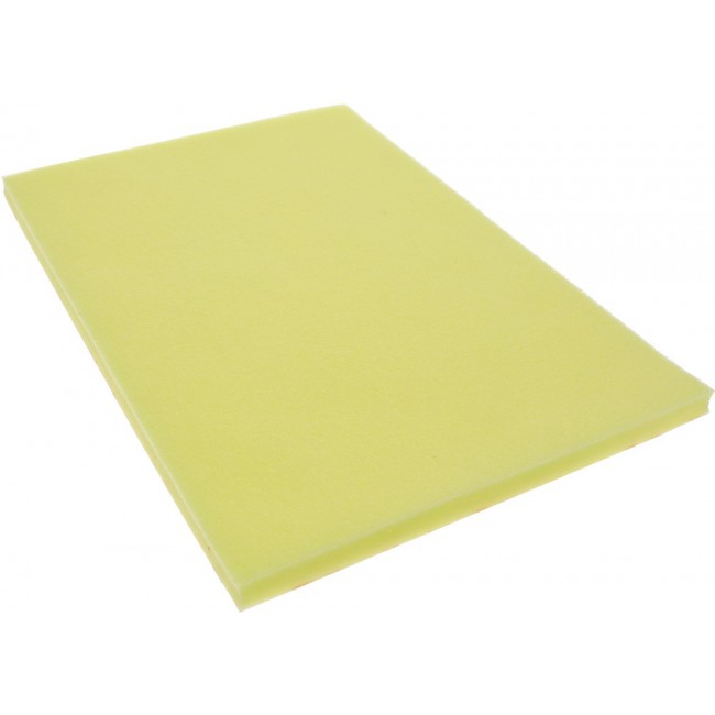 CFNT-EGS/PSA 12MM A4, Foam 8.27" W x 11.69" L (210.0mm x 297.0mm) X 0.472" (12.00mm) Polyurethane Yellow