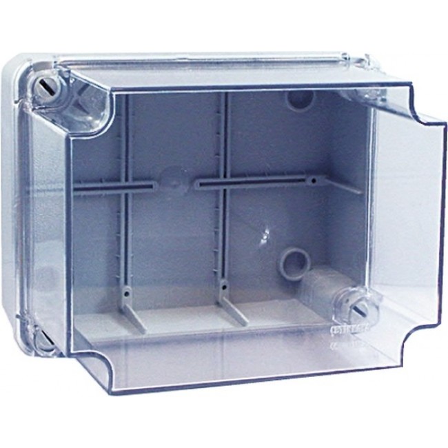 Grey ABS Enclosure, IP55, Grey Lid, 320 x 240 x 180mm