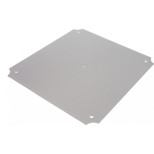 PTX-11067-P, Plastic, ABS Panel, Inner 10.315" L x 10.315" W x 0.394" H (262.00mm x 262.00mm x 10.01mm) Gray