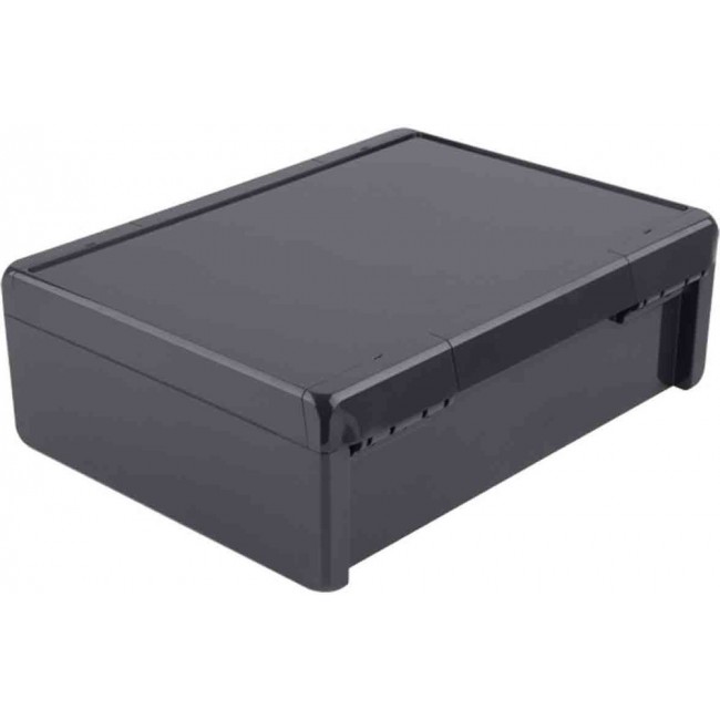 96037664 B 273612 ABS-7024, Bocube Series Graphite Grey ABS Enclosure, IP66, IP68, Light Grey Lid, 284 x 364 x 120mm