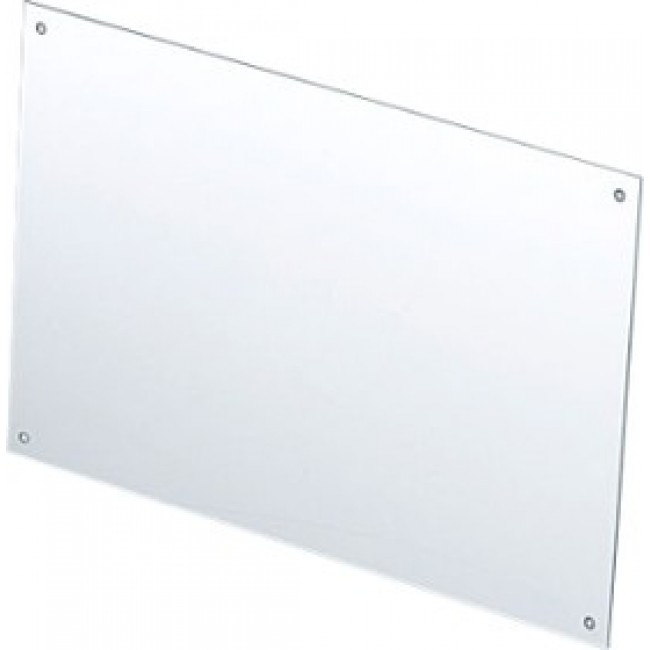 Front plate, die-cast aluminum, (W x H x D) 200 x 1.5 x 130 mm, light gray, A9184001