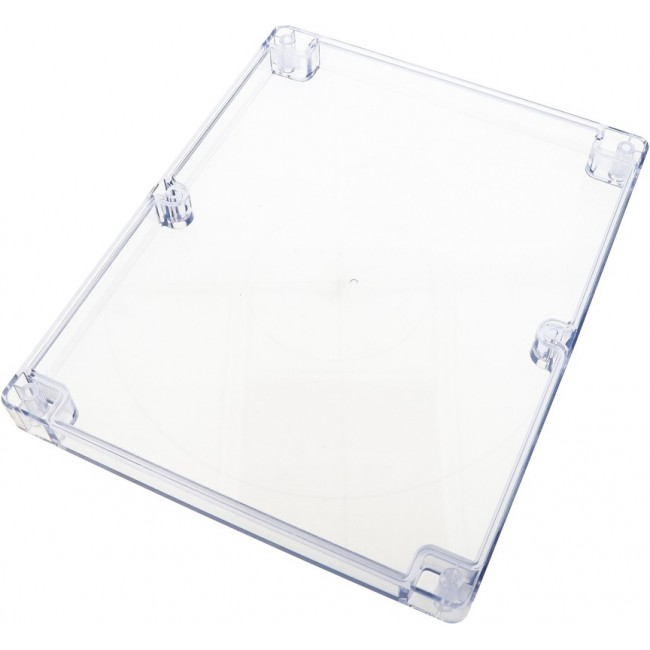 1554BCL, Polycarbonate (PC) Cover, Lid 2.560" L x 2.560" W x 0.590" H (65.02mm x 65.02mm x 14.99mm) Clear