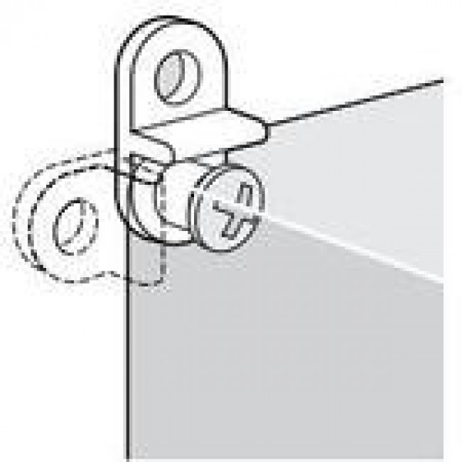 QEMFK, QLine E Mounting Bracket Kit, 30x15x10mm, Light Gray, Polycarbonate