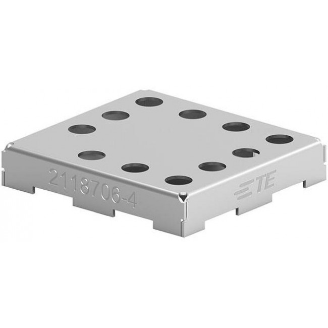 2118706-4, RF Shield Cover 0.500" (12.70mm) X 0.538" (13.66mm) Vented Surface Mount