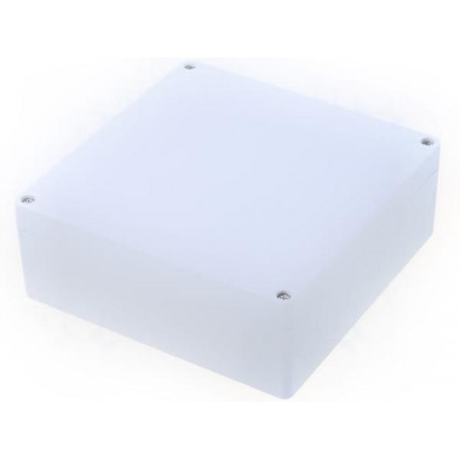 1554R2GY, 1554 Series Polycarbonate Enclosure, IP68, 6.3 x 6.3 x 2.4in