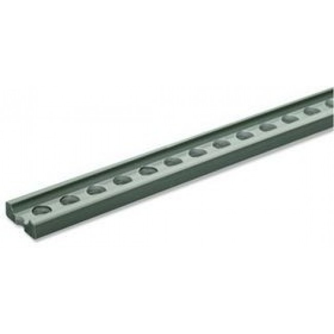 61-242-428, Tapped Strip M3, 2x6 mm, 428mm, Galvanised Steel