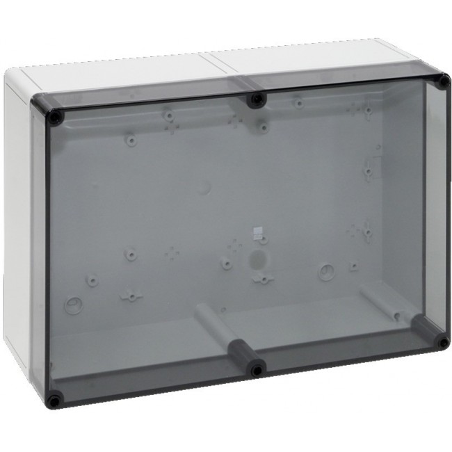 9523100, PK Series Light Grey Plastic Enclosure, IP66, IK08, Light Grey Lid, 111 x 360 254mm