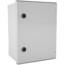 BRES433L, BRES Series Polyester Enclosure, IP66, 400 mm x 300 mm x 200mm