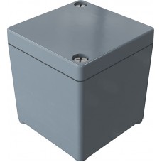 02060606, Polyester Standard Series Grey Glass Fibre Reinforced Polyester Enclosure, IP66, IK08, Grey Lid, 55 x 55 x 58.7mm