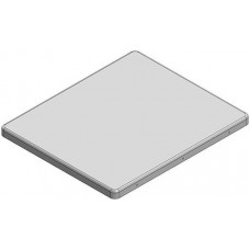 MS585-10C, RF Shield Cover 1.980" (50.30mm) X 2.327" (59.10mm) Non-Vented Snap Fit