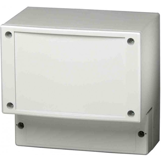 PC 17/16-LFC3 ENCLOSURE, Grey Polycarbonate Enclosure, IP66, IP67, Transparent Lid, 188 x 160 x 89mm