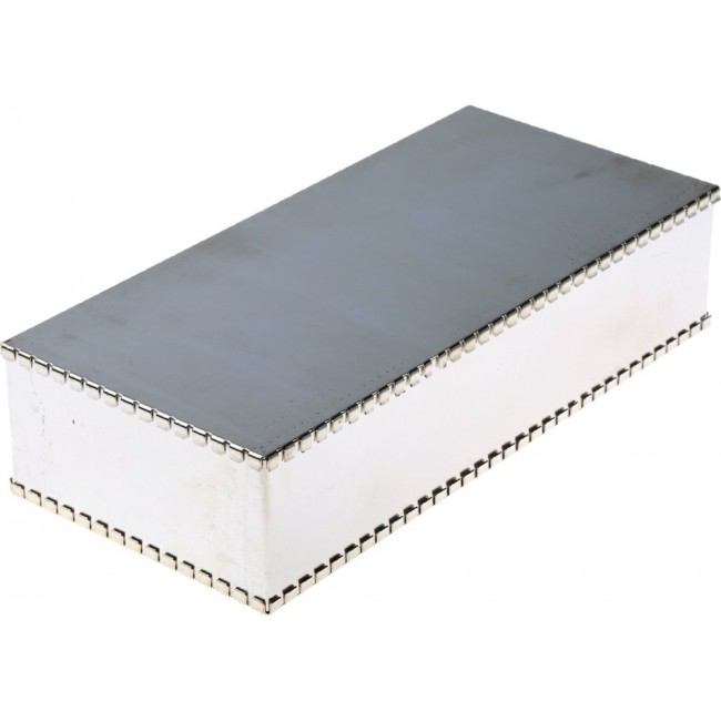 RS01/FFL4T, Tin Plated Steel PCB Enclosure, 50 x 100 x 220mm