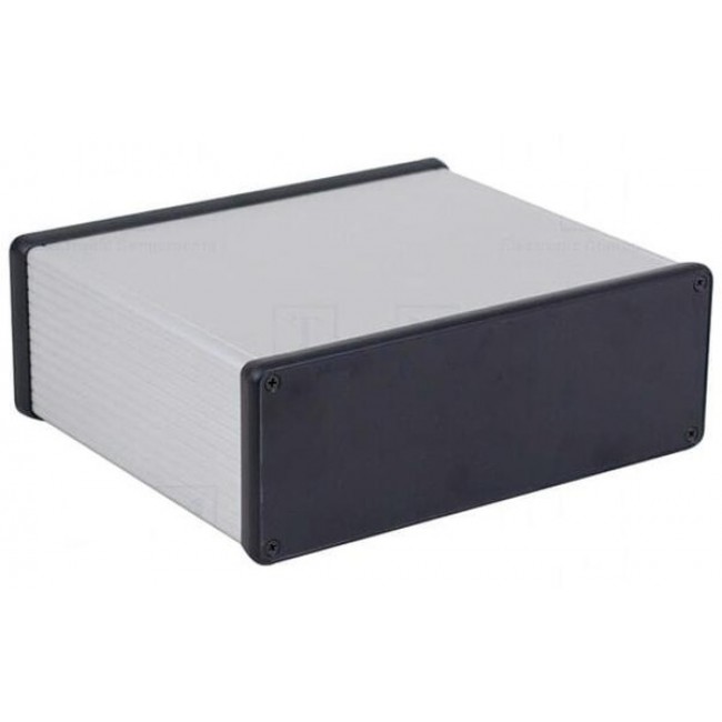 1455U1602, Extruded Enclosure 1455 160x191x66mm Aluminium Clear Anodized IP54