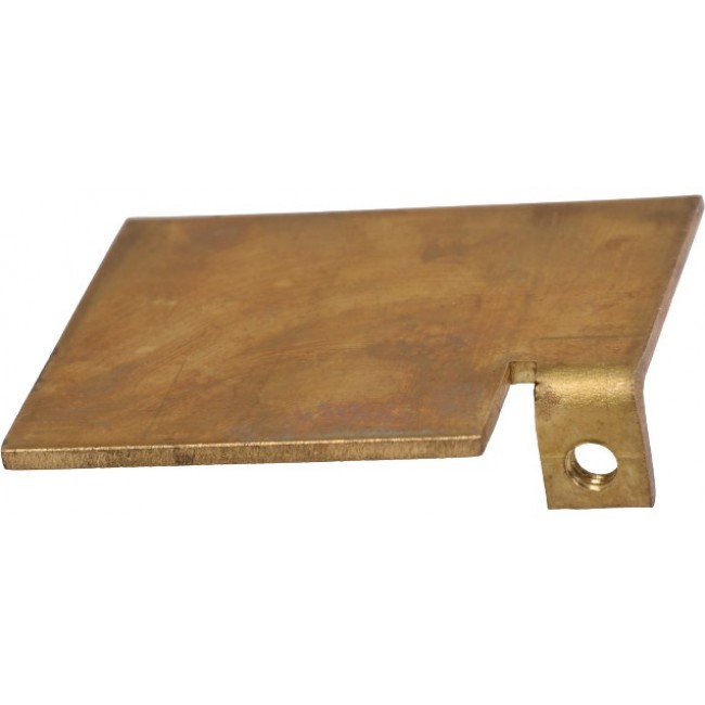 Brass Gland Plate, 3mm H, 58mm W, 70mm L for Use with GRP Enclosure