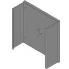 N1J12124, Electrical Enclosures N1 Enclosure w/panel - 12 x 12 x 4 - Steel/Gray