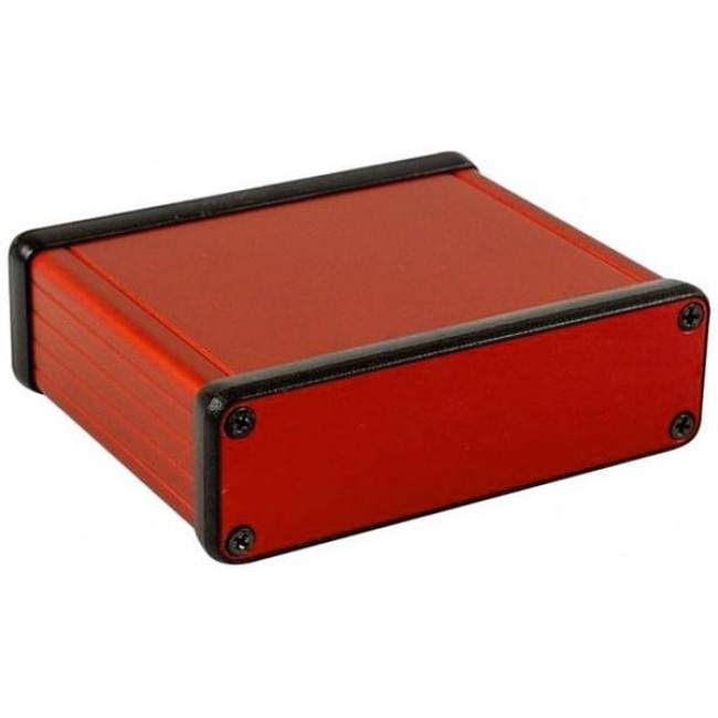 1455L801RD, Enclosures, Boxes, & Cases MetalEndPanel, RED 3.15 x 4.06 x 1.22