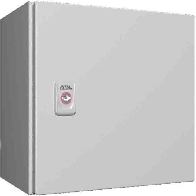 1033000, AX Series RAL7035 Sheet Steel Enclosure, IP66, IK10, Grey Lid, 300 x 300 x 210mm