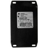 1590SFLBK, Enclosures, Boxes, & Cases Diecast Alum wFlange 4.35x1.57x3.21"Black