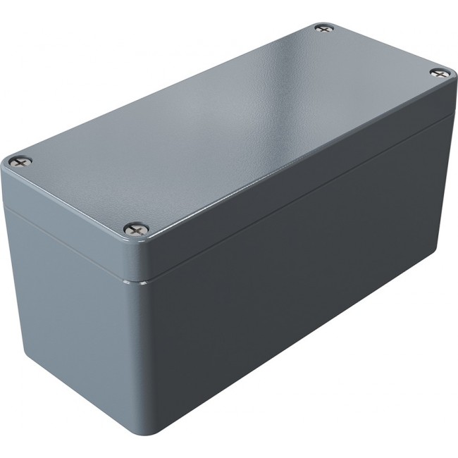 01231011, Aluminium Standard Series Grey Die Cast Aluminium Enclosure, IP66, IK09, Grey Lid, 230 x 100 x 110mm