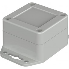 07806064 XT 060604 WL 7035, Euromas X Series Light Grey ABS Enclosure, IP66, IP68, IK07, Flanged, Light Grey Lid, 60 x 60 x 40.1mm