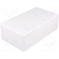 1591EGY, Plastic Enclosure - 7.48" x 4.33" x 2.32" - Gray - Flame Retardent ABS - Interior Vertical PCB Slots - Screws Included