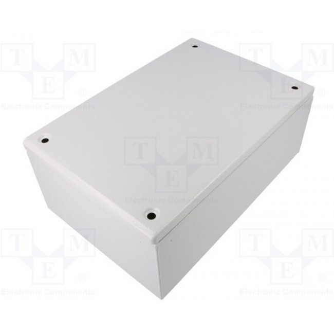 Steel enclosure, (L x W x H) 200 x 300 x 120 mm, light gray (RAL 7035), IP66, NSYSBM203012