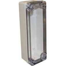 CHDX6-328C, Knock Out Enclosure X6 80x250x85mm Grey / Transparent ABS IP66 / IP67