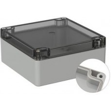 5U210710, Plastic Enclosure 120x122x55mm Grey Polycarbonate IP66