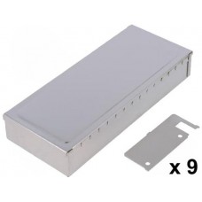 394.16, Tin Plated Steel PCB Mounting Enclosure, 162 x 68 x 28mm