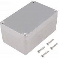 1590Z120, Enclosures, Boxes, & Cases Heavy Duty Alum 4.9x1.8x3.2"Natural