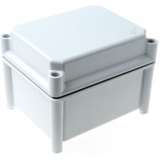 Grey Polyester Enclosure, IP67, Grey Lid, 150 x 185 x 130mm