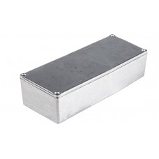 Silver Aluminium Alloy Enclosure, IP65, Silver Lid, 89.5 x 35.6 x 30.1mm