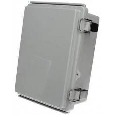 PTQ-11044, Enclosures, Boxes, & Cases PC+10% Fiberglass Box with Stainless Steel Latch (5.3 X 7.3 X 3.4 In)