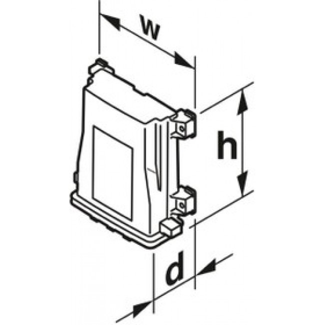 2230002, Enclosures for Industrial Automation Enclosure base screw lock, vented