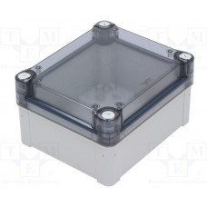 ABS enclosure, (L x W x H) 193 x 164 x 105 mm, light gray (RAL 7035), IP66, NSYTBS191610HT