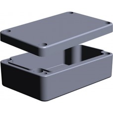 Aluminium Enclosure, IP65, IP66, IP67, IP68, Grey Lid, 34 x 98 x 64mm