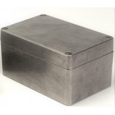 Silver Aluminium Enclosure, IP66, IK09, Silver Lid, 200 x 140 x 90mm