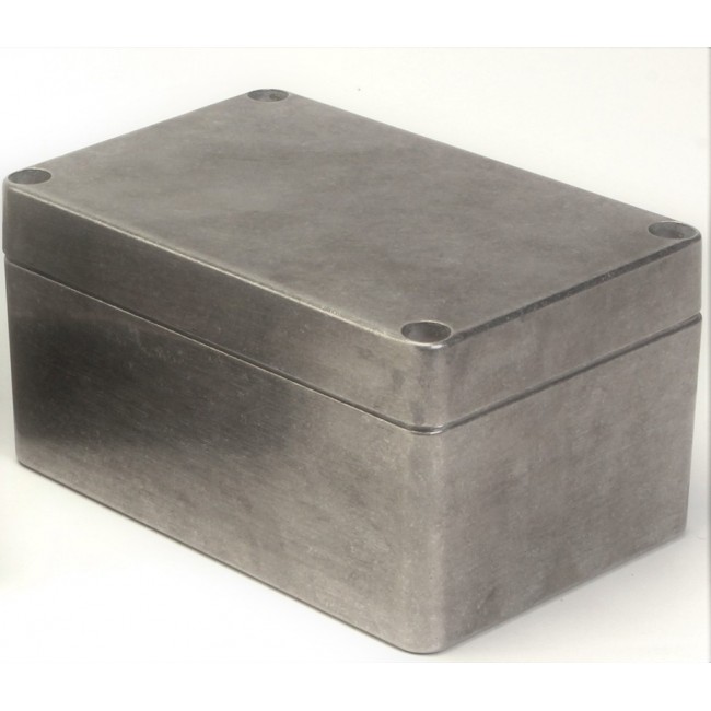 Silver Aluminium Enclosure, IP66, IK09, Silver Lid, 200 x 140 x 90mm