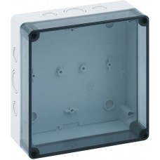 10651301, TK PS Series Grey Polystyrene Enclosure, IP66, Transparent Lid, 182 x 180 x 84mm