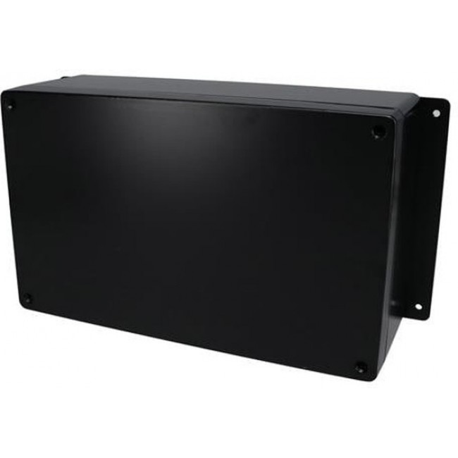 AN-2823-AB, Electrical Enclosures Aluminum Enclosure with Mounting Flanges Black (10.2 X 6.3 X 3.6 In)