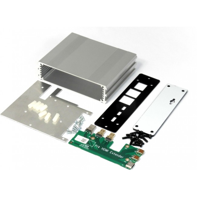 MP007511, Rack Panel, Aluminium, 1U, 19" Extruded, Raspberry Pi4