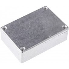 480-C140, 480 Series Silver Die Cast Aluminium Enclosure, IP66, IP67, IP68, Silver Lid, 80 x 55 x 26mm