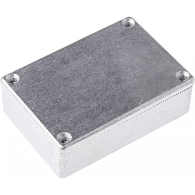 480-C140, 480 Series Silver Die Cast Aluminium Enclosure, IP66, IP67, IP68, Silver Lid, 80 x 55 x 26mm