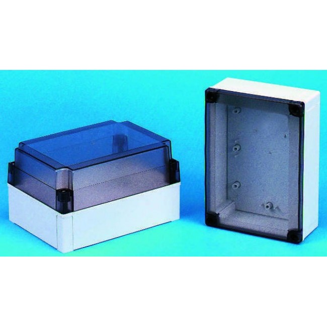 PC 200/175 XHG ENCLOSURE, MNX Series Grey Polycarbonate Enclosure, IP66, IP67, Grey Lid, 255 x 180 x 175mm